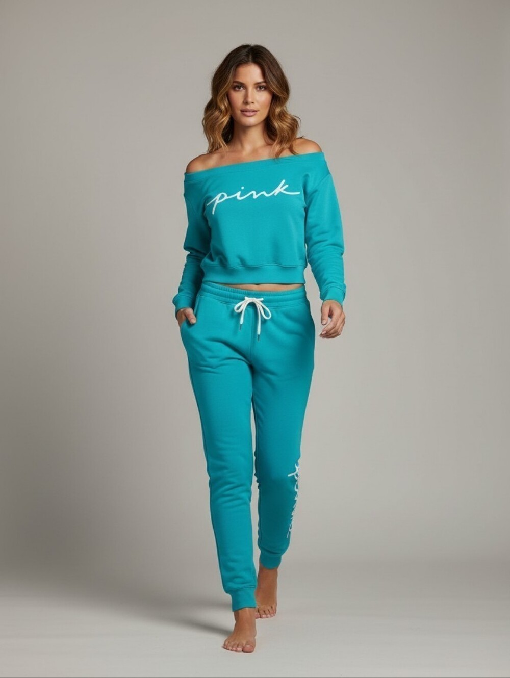 Turquoise PINK Sweatsuit